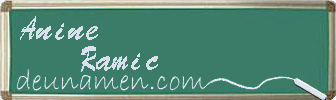 Anine Ramic Visitenkarte